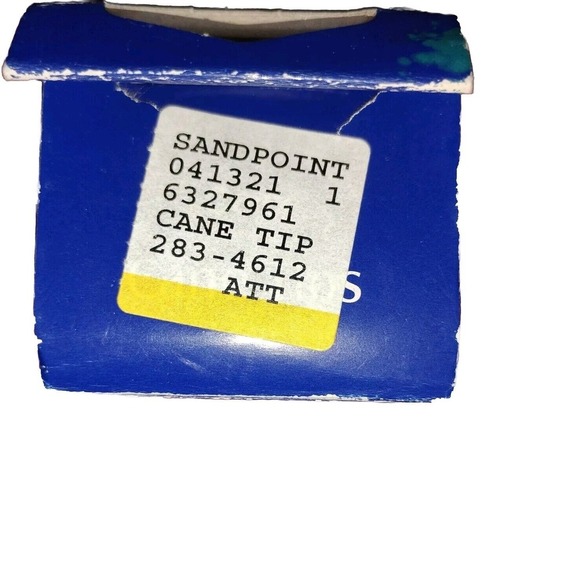 Carex Gray Cane Tips 2 pack Fits All Standard Canes & Crutches 3/4" NEW in Box - Picture 3 of 5